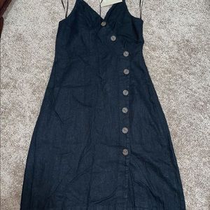 Black button down summer dress